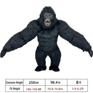 Adult Inflatable Gorilla Costume, Funny Blow Up Suit for Halloween Party Cosplay product image 3 Adult Inflatable Gorilla Costume, Funny Blow Up Suit for Halloween Party Cosplay product image 3